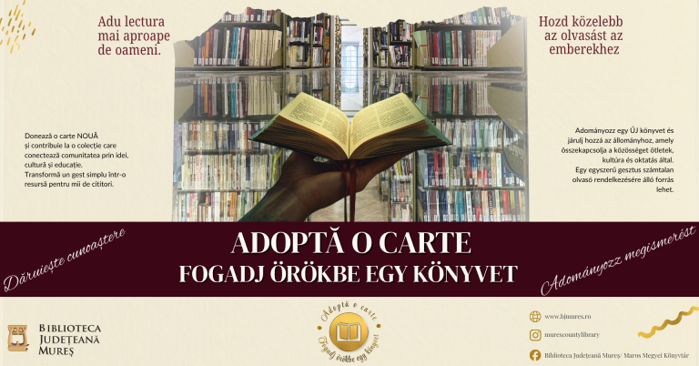 Adoptă o carte - Biblioteca Județeană Mureș