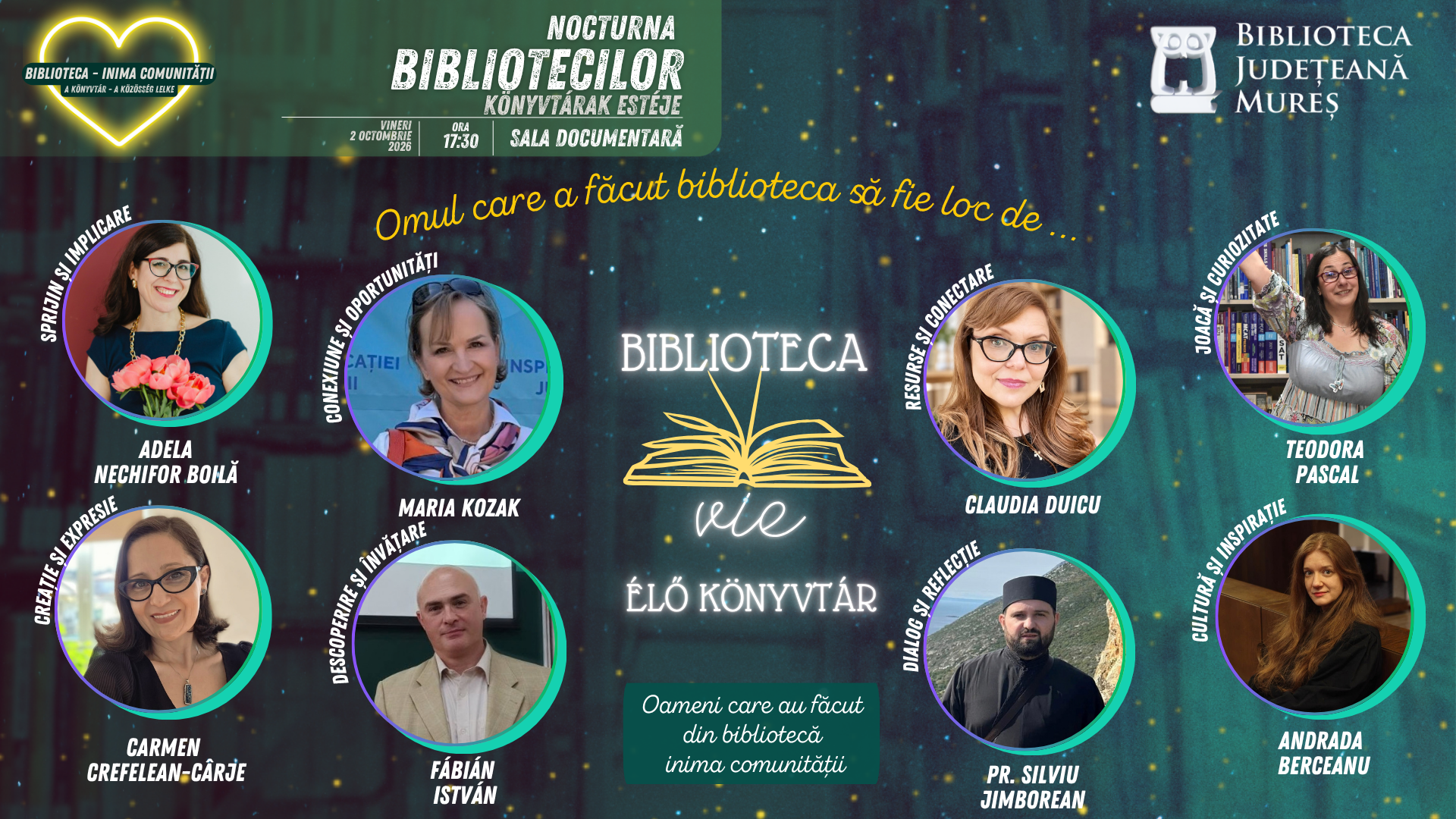 Nocturna Bibliotecilor 2026 - Biblioteca Vie