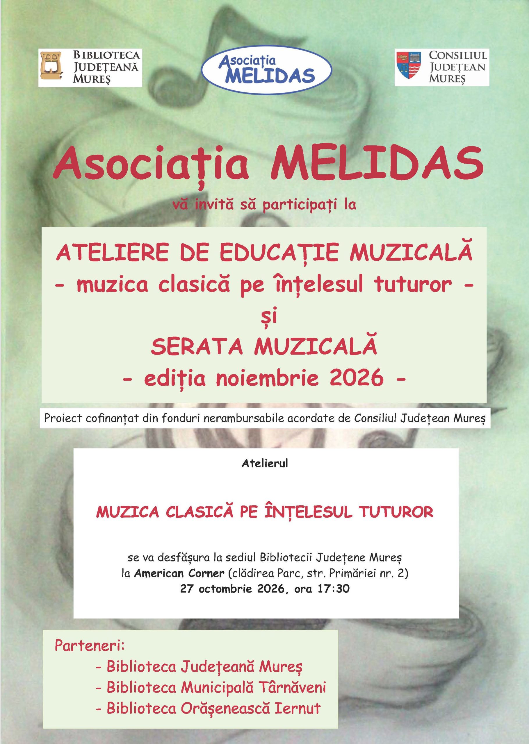 Ateliere de educație muzicală - Asociația Melidas - American Corner